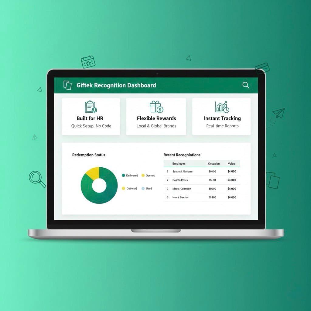 Giftek dashboard overview