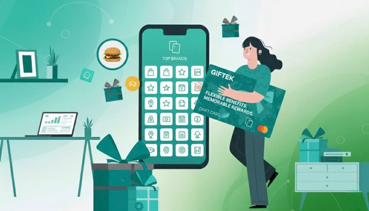 Giftek platform showcasing reward distribution